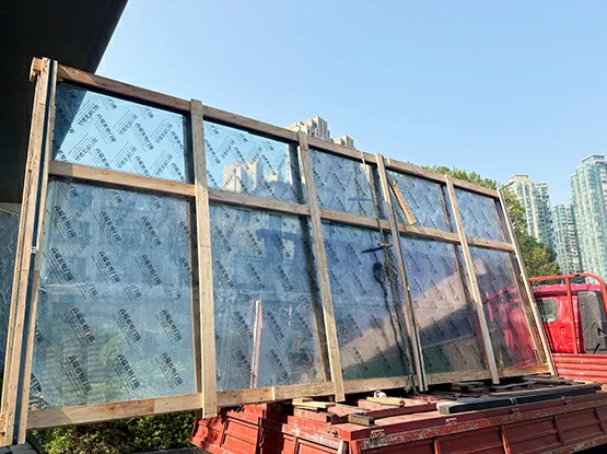 Jumbo glass panel