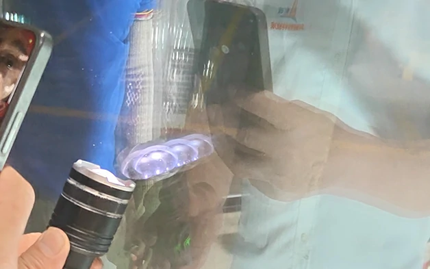 Curved glass production
